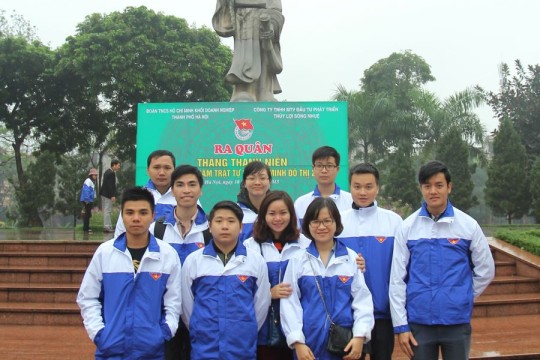Đoàn thanh niên Hanel tham gia Lễ ra quân Tháng thanh niên hưởng ứng năm trật tự văn minh đô thị 2015