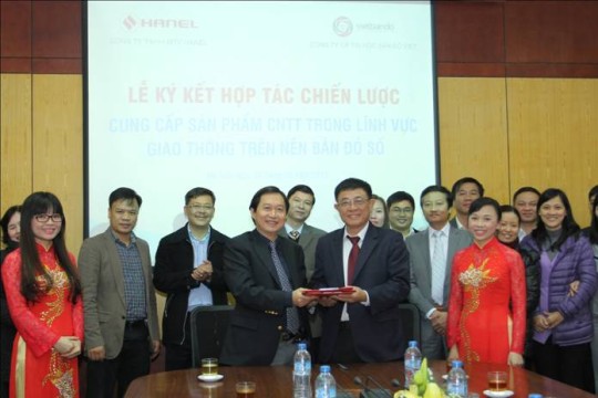 Hanel ký kết hợp tác cung cấp sản phẩm CNTT trong lĩnh vực giao thông trên nền bản đồ số