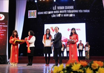 Hanel được bình chọn Top 10 hàng Việt Nam được người tiêu dùng ưa thích 2014