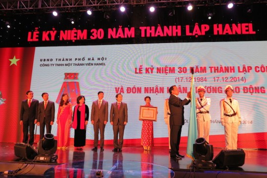 Lễ kỷ niệm 30 năm ngày thành lập công ty Hanel  (17/12/1984-17/12/2014) và đón nhận Huân chương Lao động Hạng Nhất