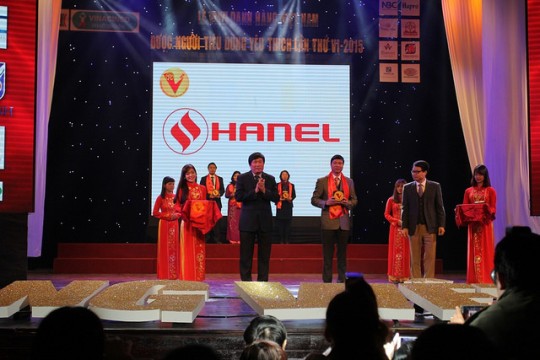 HANEL ĐƯỢC BÌNH CHỌN TOP 10 SẢN PHẨM “HÀNG VIỆT NAM ĐƯỢC NGƯỜI TIÊU DÙNG YÊU THÍCH 2015”