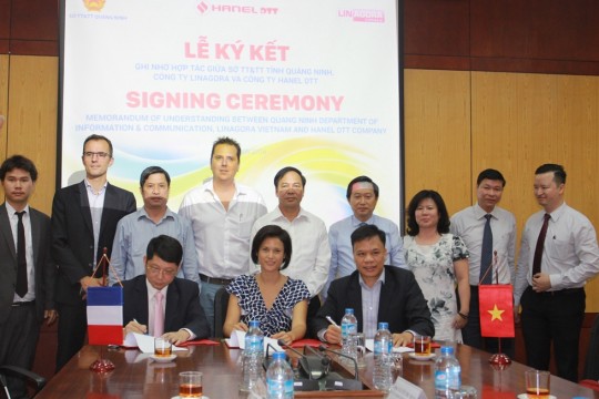 HANEL DTT VÀ LINAGORA HỢP TÁC PHÁT TRIỂN CHÍNH QUYỀN ĐIỆN  TỬ CHO TỈNH QUẢNG NINH