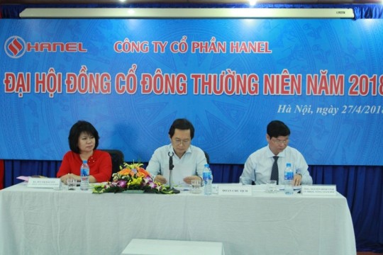 HANEL TỔ CHỨC ĐẠI HỘI ĐỒNG CỔ ĐÔNG  THƯỜNG NIÊN NĂM 2018 
