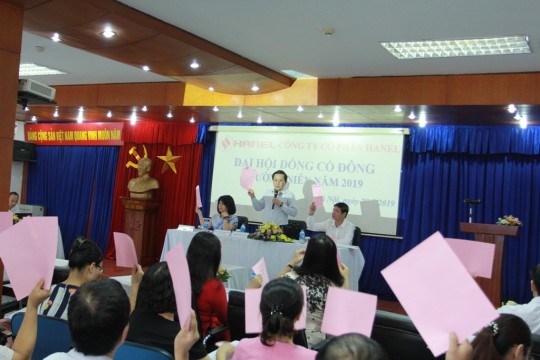 HANEL TỔ CHỨC ĐẠI HỘI ĐỒNG CỔ ĐÔNG THƯỜNG NIÊN NĂM 2019