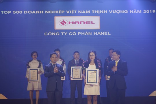 HANEL ĐƯỢC BÌNH CHỌN DOANH NGHIỆP THỊNH VƯỢNG NĂM 2019