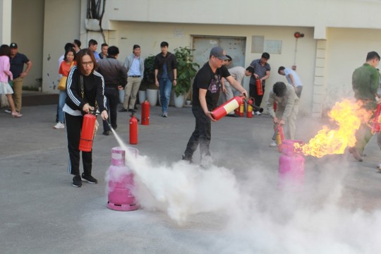 HANEL TỔ CHỨC TẬP HUẤN VỀ CÔNG TÁC PHÒNG CHÁY, CHỮA CHÁY VÀ CỨU HỘ, CỨU NẠN