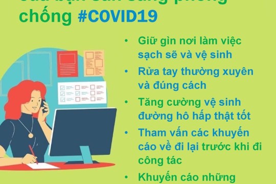 WHO KHUYẾN CÁO CÁCH PHÒNG CHỐNG COVID-19 TẠI NƠI LÀM VIỆC