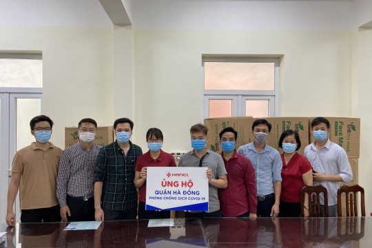 HANEL ỦNG HỘ CÔNG TÁC PHÒNG CHỐNG DỊCH COVID-19  TẠI QUẬN HÀ ĐÔNG