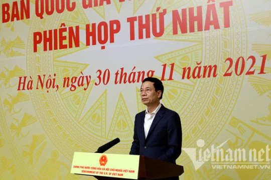 BỘ TRƯỞNG NGUYỄN MẠNH HÙNG PHÁT BIỂU TẠI PHIÊN HỌP LẦN THỨ NHẤT CỦA UBQG VỀ CHUYỂN ĐỔI SỐ
